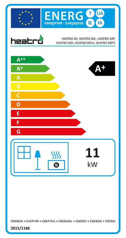 Focar semineu Heatro 69Lh Negru
