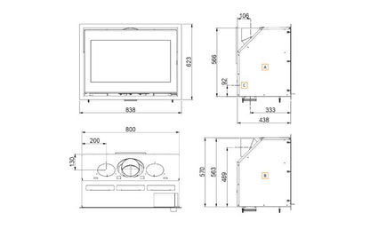 Jotul  Scan 1004 BB, 8 kW