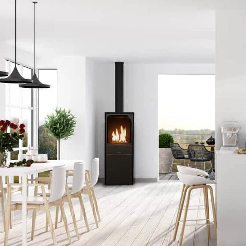 Șemineu Bioetanol Automat "Scandi" cu Protecție din Sticlă - Sigur pentru Familii