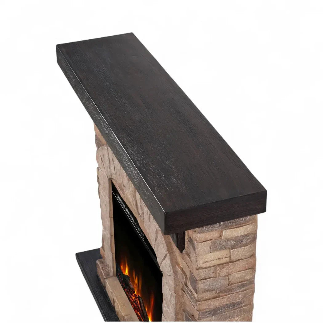 Șemineu Electric Eira ScandiFlames – Design Clasic din Piatră, Perfect pentru Orice Casă