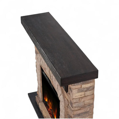 Șemineu Electric Eira ScandiFlames – Design Clasic din Piatră, Perfect pentru Orice Casă