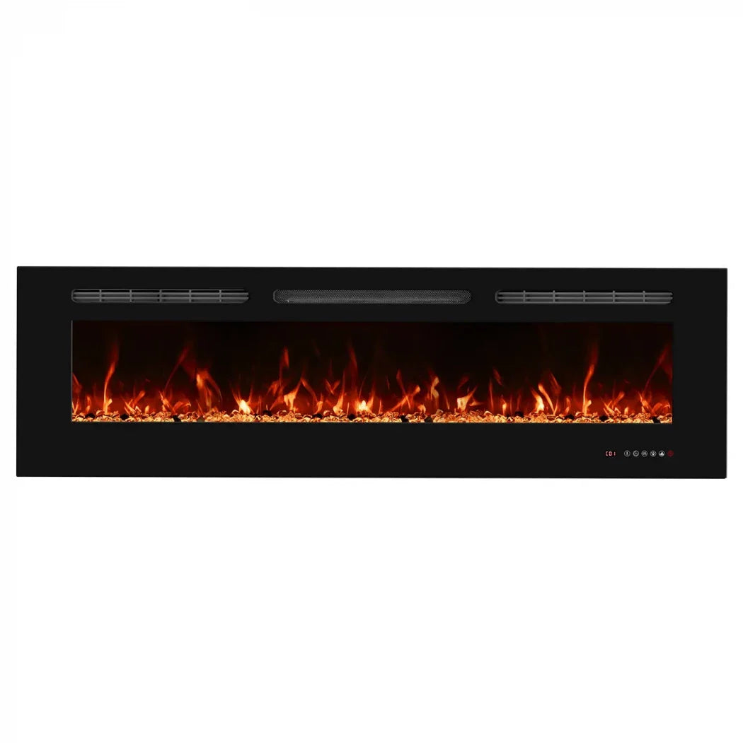 Șemineu Electric Încorporat Titanite - 152 cm, Eleganță Modernă și Tehnologie Avansată a Flăcării