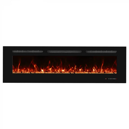 Șemineu Electric Încorporat Titanite - 152 cm, Eleganță Modernă și Tehnologie Avansată a Flăcării