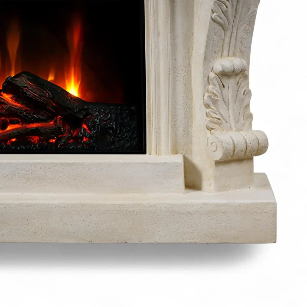 Șemineu Electric Ymir - Eleganță și Căldură în Polystone