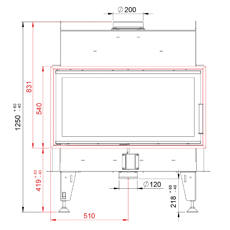 Focar Semineu Tunel  BeF Twin 10 II