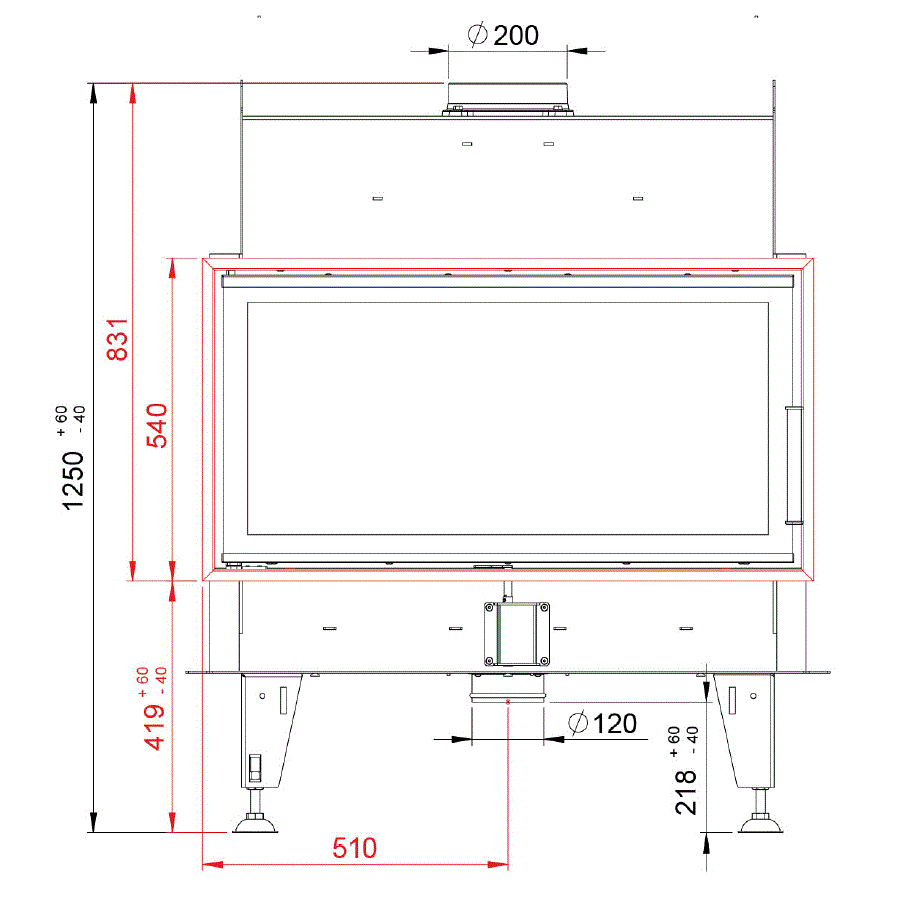 Focar Semineu Tunel  BeF Twin 10 N II