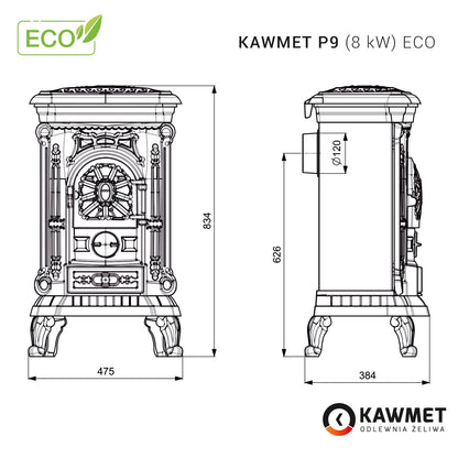 Sobă Kawmet P9 – 8kW EKO