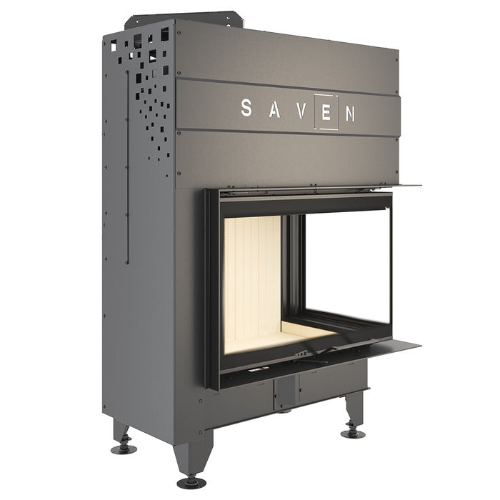 Șemineu SAVEN Energy Up 75х50х47R (15,1 kW) ECO Ghilotină – Sticlă laterală dreapta
