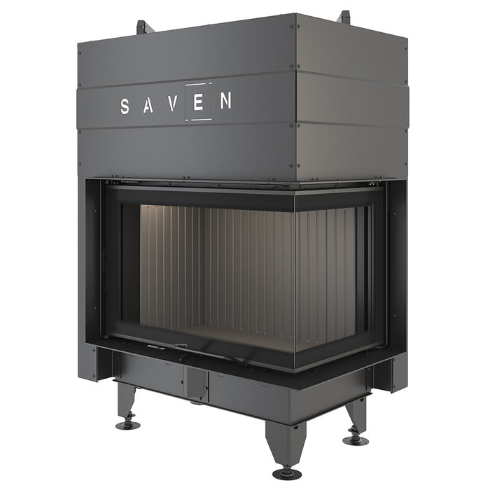 Șemineu SAVEN Energy Up 75х50х47R (15,1 kW) ECO Ghilotină – Sticlă laterală dreapta