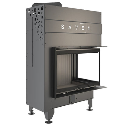 Șemineu SAVEN Energy Up 75х50х47R (15,1 kW) ECO Ghilotină – Sticlă laterală dreapta