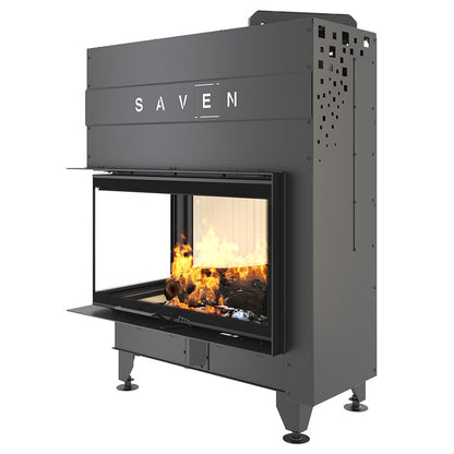 Șemineu SAVEN Energy Up 85х50х47L (17,0 kW) ECO Ghilotină – Sticlă laterală stânga