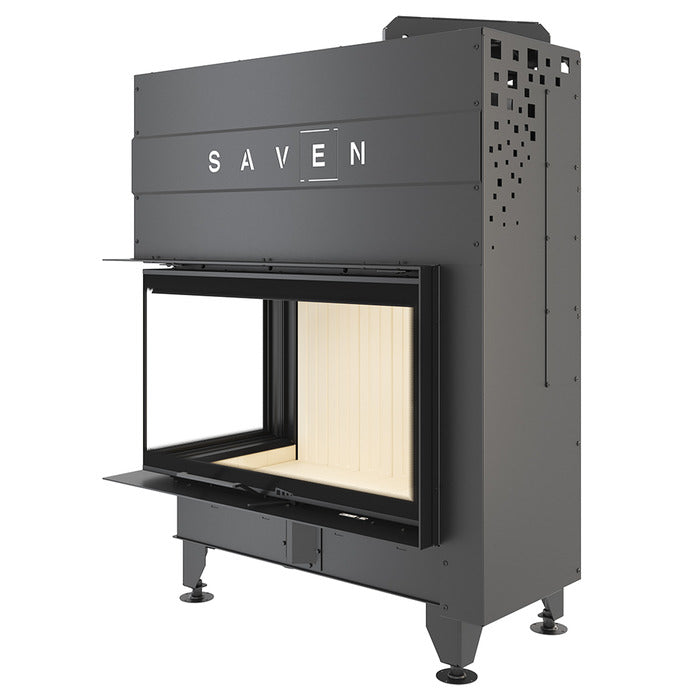 Șemineu SAVEN Energy Up 85х50х47L (17,0 kW) ECO Ghilotină – Sticlă laterală stânga