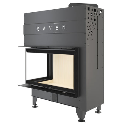 Șemineu SAVEN Energy Up 85х50х47L (17,0 kW) ECO Ghilotină – Sticlă laterală stânga