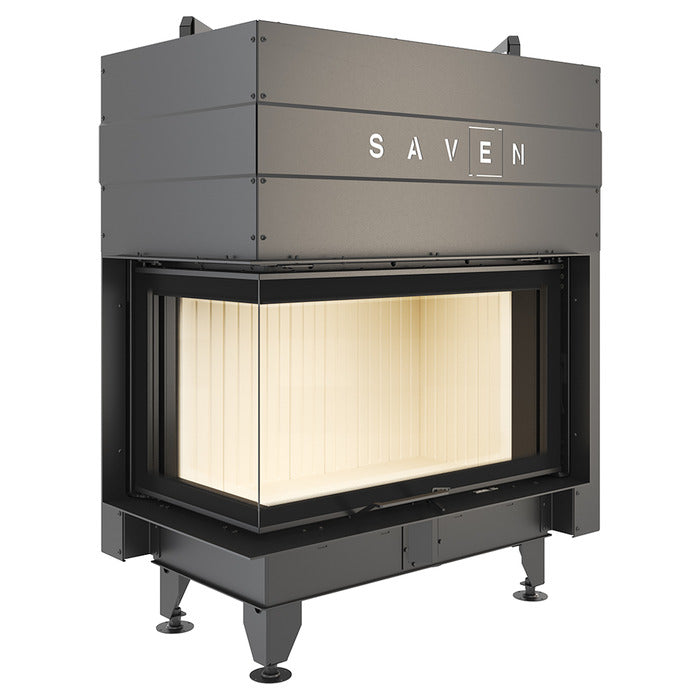 Șemineu SAVEN Energy Up 85х50х47L (17,0 kW) ECO Ghilotină – Sticlă laterală stânga