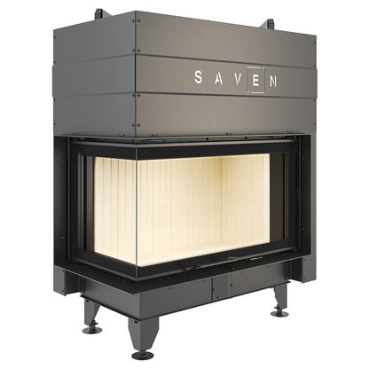 Șemineu SAVEN Energy Up 85х50х47L (17,0 kW) ECO Ghilotină – Sticlă laterală stânga
