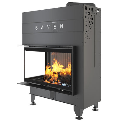 Șemineu SAVEN Energy Up 85х50х47L (17,0 kW) ECO Ghilotină – Sticlă laterală stânga
