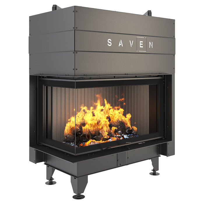 Șemineu SAVEN Energy Up 85х50х47L (17,0 kW) ECO Ghilotină – Sticlă laterală stânga