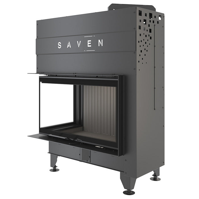 Șemineu SAVEN Energy Up 85х50х47L (17,0 kW) ECO Ghilotină – Sticlă laterală stânga