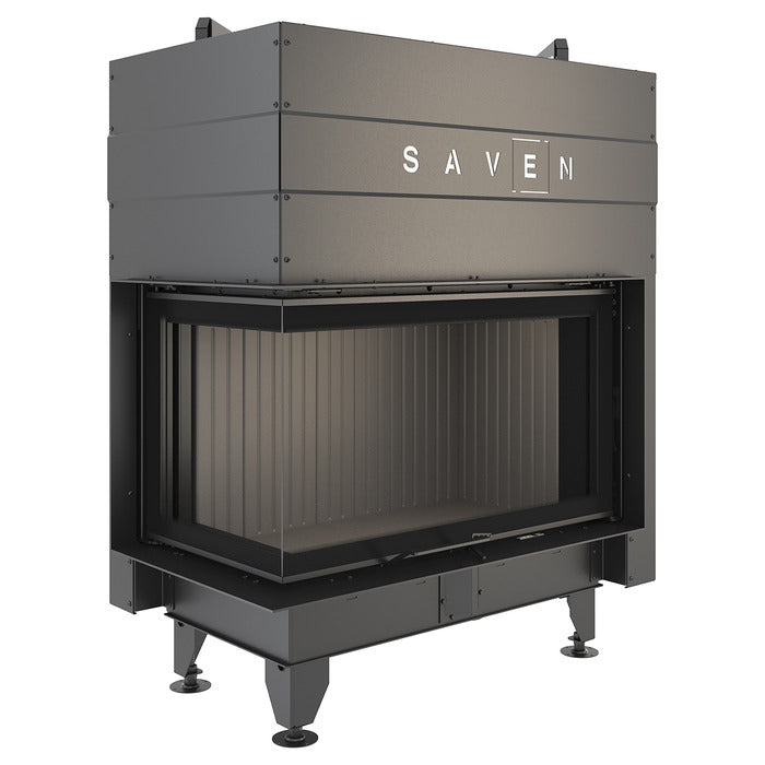 Șemineu SAVEN Energy Up 85х50х47L (17,0 kW) ECO Ghilotină – Sticlă laterală stânga