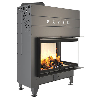 Șemineu SAVEN Energy Up 85х50х47R (17,0 kW) ECO Ghilotină – Sticlă laterală dreapta
