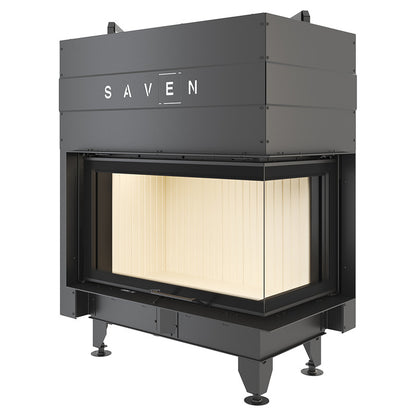 Șemineu SAVEN Energy Up 85х50х47R (17,0 kW) ECO Ghilotină – Sticlă laterală dreapta