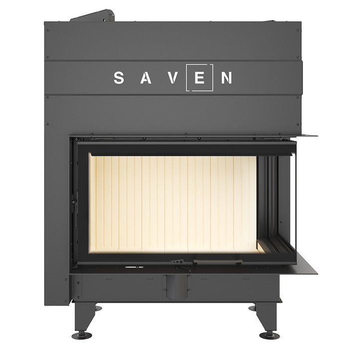 Șemineu SAVEN Energy Up 85х50х47R (17,0 kW) ECO Ghilotină – Sticlă laterală dreapta