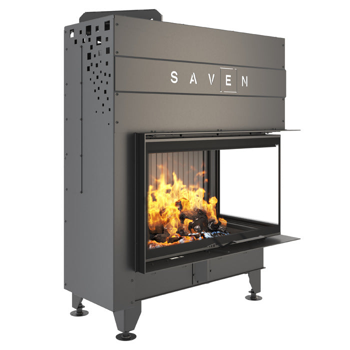 Șemineu SAVEN Energy Up 85х50х47R (17,0 kW) ECO Ghilotină – Sticlă laterală dreapta