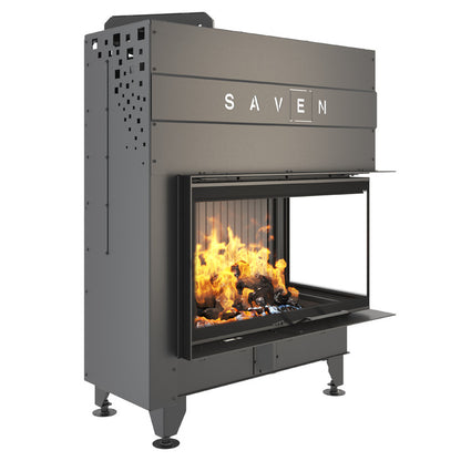Șemineu SAVEN Energy Up 85х50х47R (17,0 kW) ECO Ghilotină – Sticlă laterală dreapta
