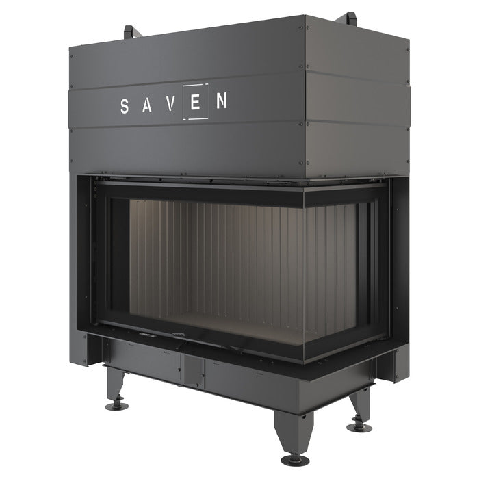 Șemineu SAVEN Energy Up 85х50х47R (17,0 kW) ECO Ghilotină – Sticlă laterală dreapta