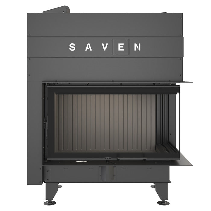 Șemineu SAVEN Energy Up 85х50х47R (17,0 kW) ECO Ghilotină – Sticlă laterală dreapta