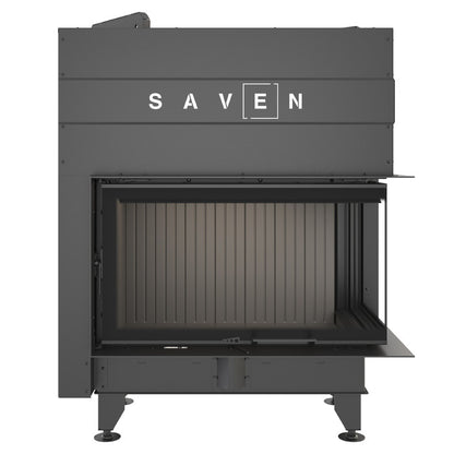 Șemineu SAVEN Energy Up 85х50х47R (17,0 kW) ECO Ghilotină – Sticlă laterală dreapta