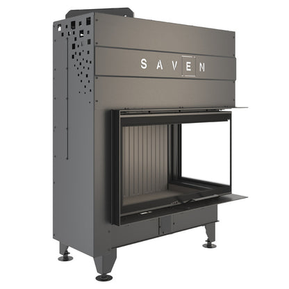 Șemineu SAVEN Energy Up 85х50х47R (17,0 kW) ECO Ghilotină – Sticlă laterală dreapta