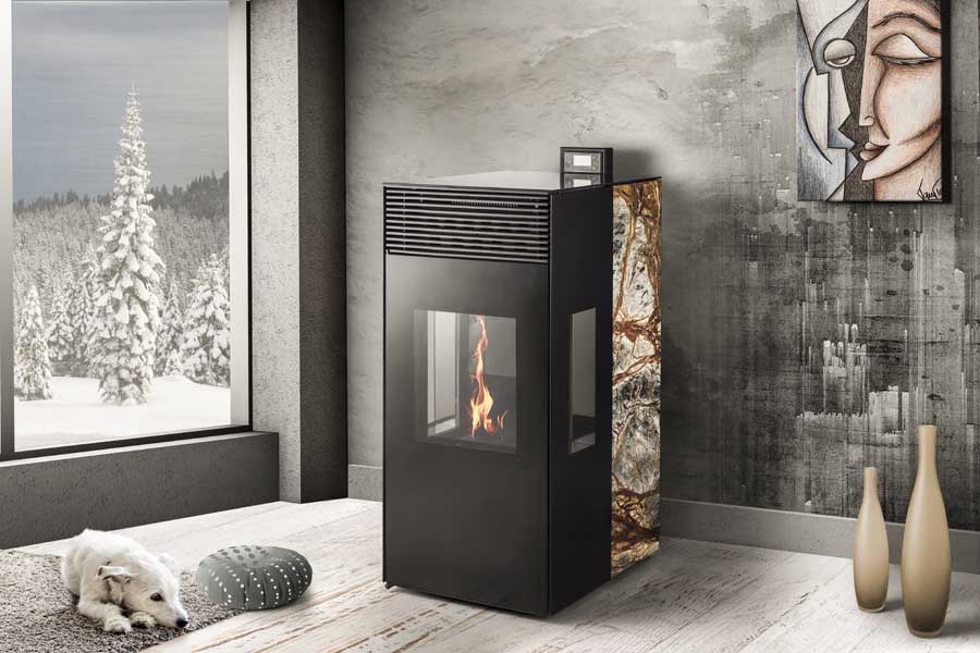 Șemineu pe peleți TEBA TP-11 Air Pellet, 13 kW