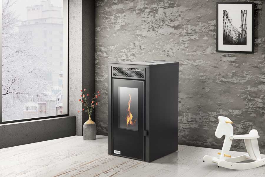 Șemineu pe peleți TEBA TP-07 Air Pellet, 9,8 kW