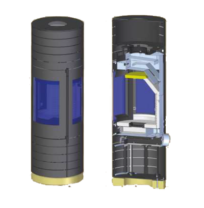 Șemineu Haas+Sohn MONACO LUX HS+, 6,4kW