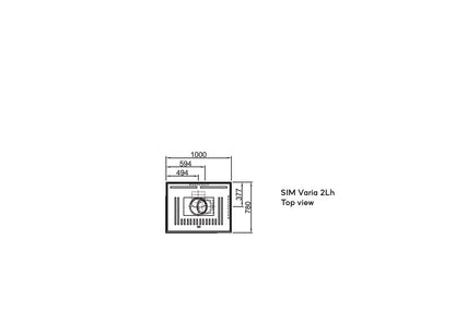 Șemineu modular SIM Varia 2Lh 1/3 Spartherm