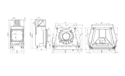 Focar semineu 55x51 k 2 0