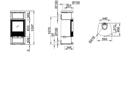 Soba Spartherm Moro piatra
