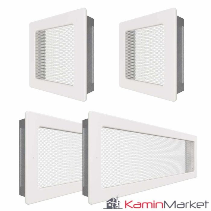 Set Grile Complet ventilatie – convectie semineu, 2 x 17×17 cm, 2 x 17×49 cm
