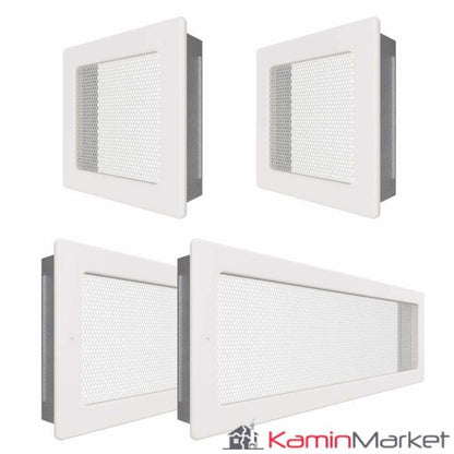 Set Grile Complet ventilatie – convectie semineu, 2 x 17×17 cm, 2 x 17×49 cm