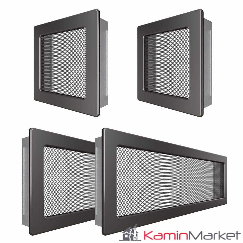 Set Grile Complet ventilatie – convectie semineu, 2 x 17×17 cm, 2 x 17×49 cm