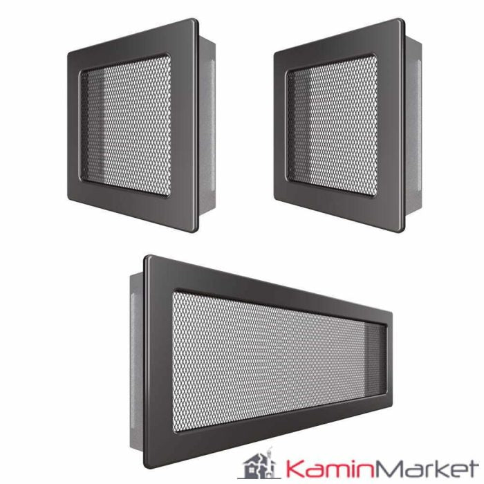 Set Grile Superior ventilatie – convectie semineu, 2 x 17×17 cm, 1 x 17×49 cm