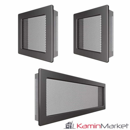 Set Grile Superior ventilatie – convectie semineu, 2 x 17×17 cm, 1 x 17×49 cm