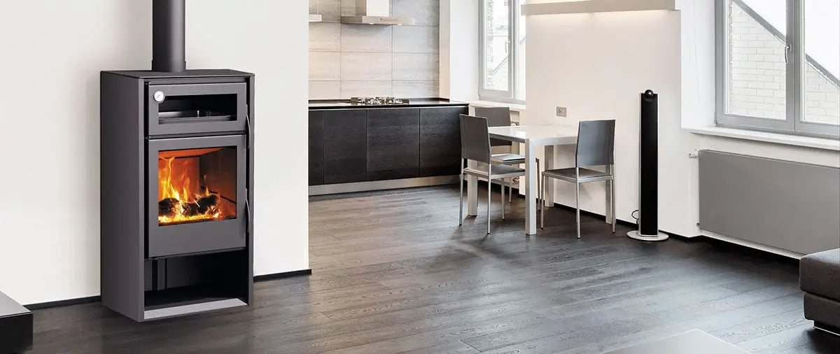 Soba pe lemne Carbel HERMES cu cuptor, 8,7kW