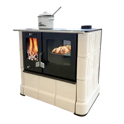 Sobă de gătit pe lemne Domofire Steyr Sand, 7.5 kW