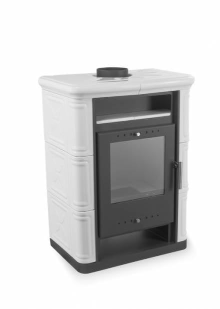 Sobă Nordflam Arta, 6kW, Albă, 60mp