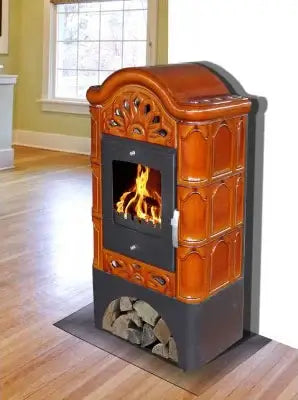 Soba pe lemne Domofire Benedetto, 6 kW, cahle Maro