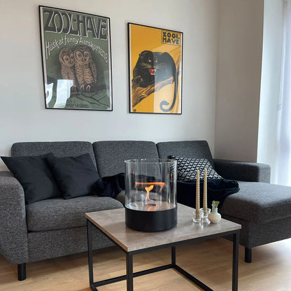 Șemineu Rotund pe Bioetanol Southwark Negru - Ambient Modern