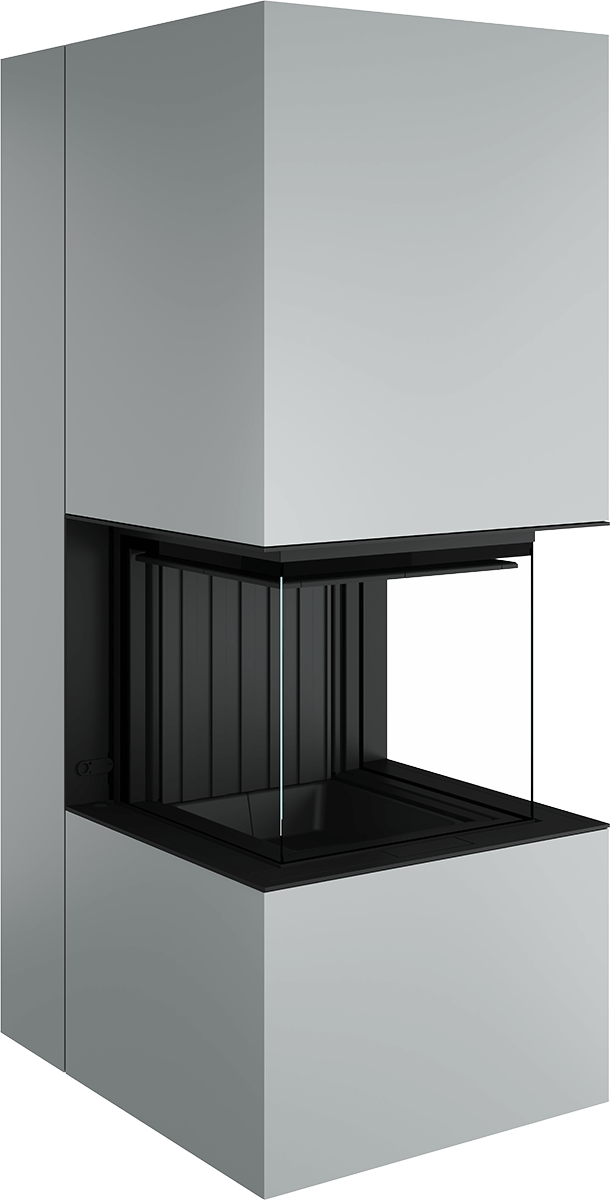 Artemis - Soba Eleganta cu Foc Panoramica 3-Fete, Design Premium Spartherm