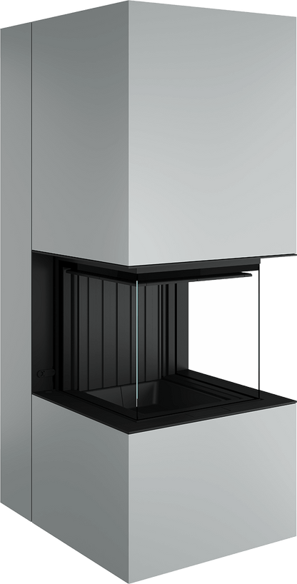Artemis - Soba Eleganta cu Foc Panoramica 3-Fete, Design Premium Spartherm